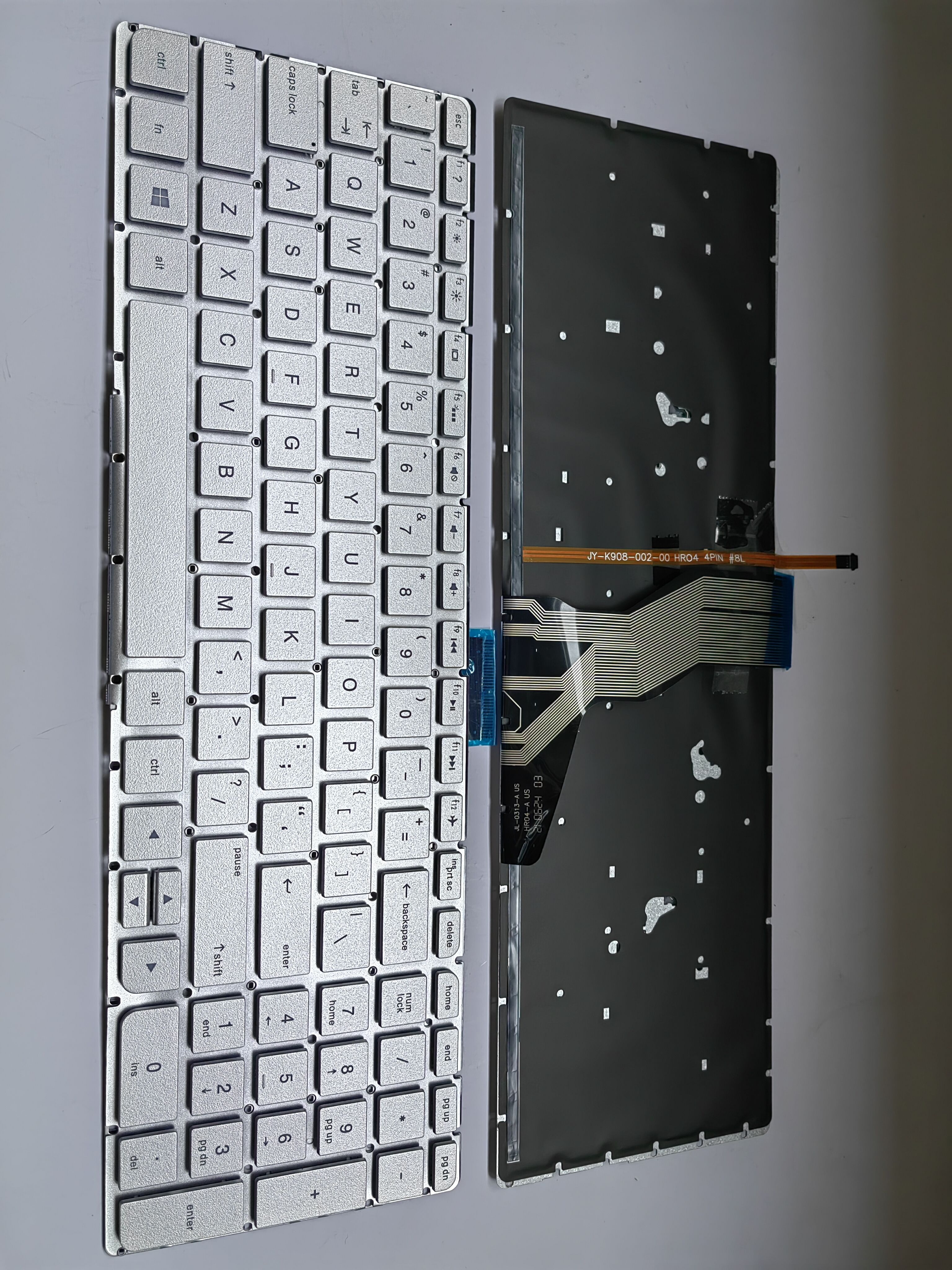 Picture of New Replacement Laptop Keyboard For HP 15-AB/15-BC SILVER Backlit (OEM) US Layout